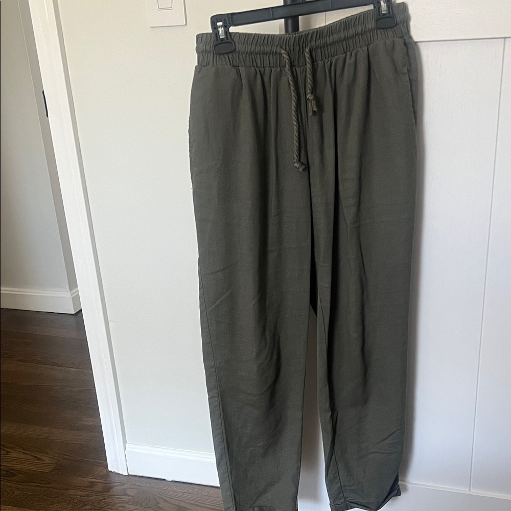 Women’s Olive Green Casual Pants